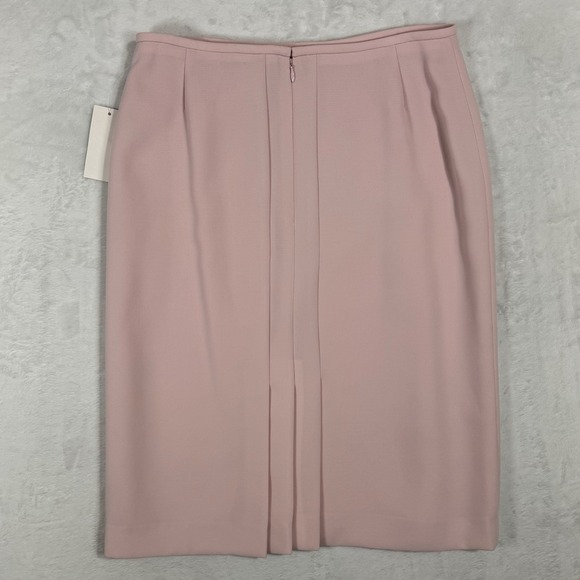 NEW Tahari ASL Blazer Skirt Suit Size 6 4 Bow Pleated Pale Pink Icon 2 Pc Set - Picture 7 of 16